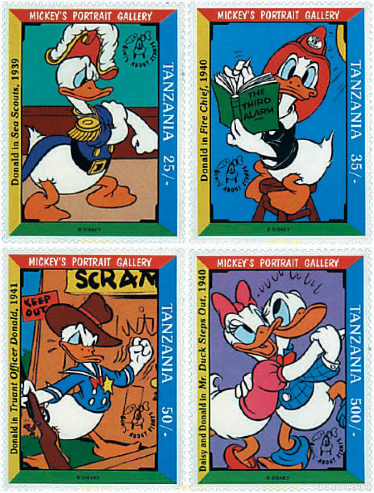 Timbres: 365264 MNH TANZANIA 1992 RETRATOS DE LA FAMILIA DE MICKEY
