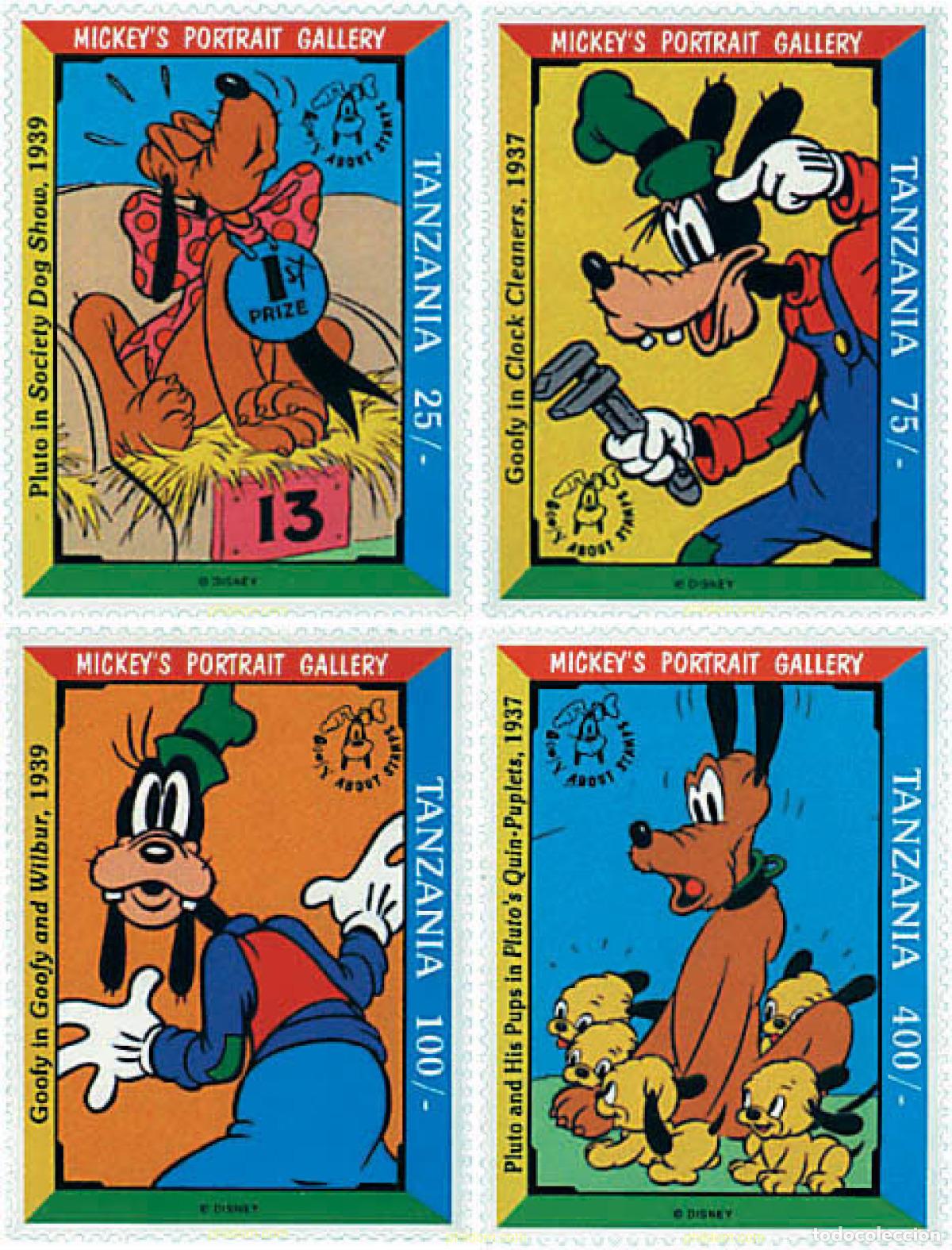 Stamps: 365272 MNH TANZANIA 1992 RETRATOS DE LA FAMILIA DE MICKEY