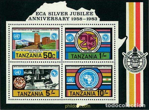 Briefmarken: 49076 MNH TANZANIA 1983 25 ANIVERSARIO DE LA COMISION ECONOMICA AFRICANA