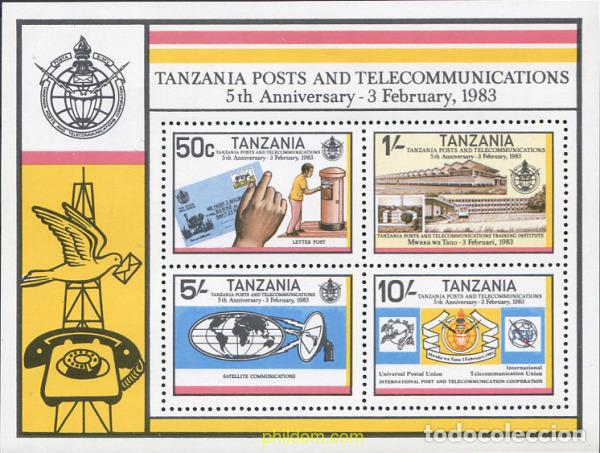 Briefmarken: 238104 MNH TANZANIA 1983 5 ANIVERSARIO DEL SERVICIO POSTAL DE TANZANIA