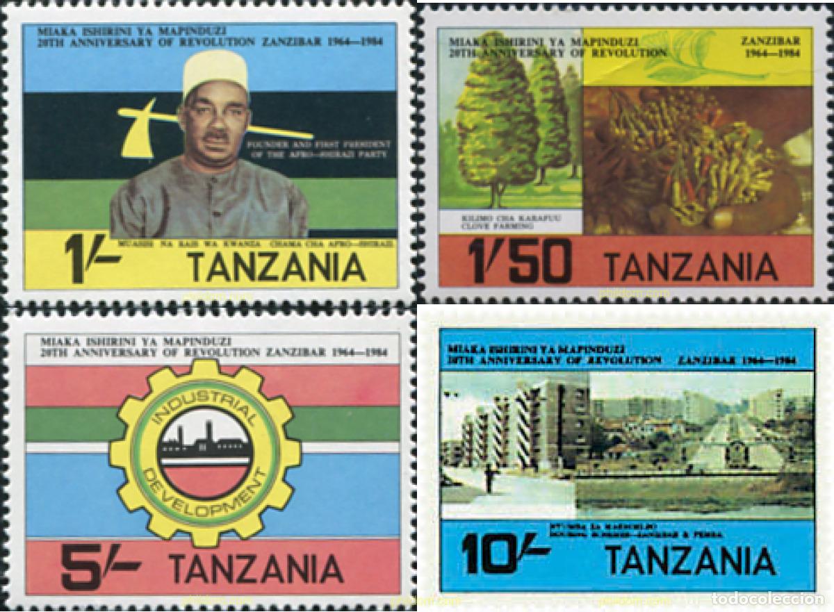 Briefmarken: 41322 MNH TANZANIA 1984 20 ANIVERSARIO DE LA REVOLUCION DE ZANZIBAR