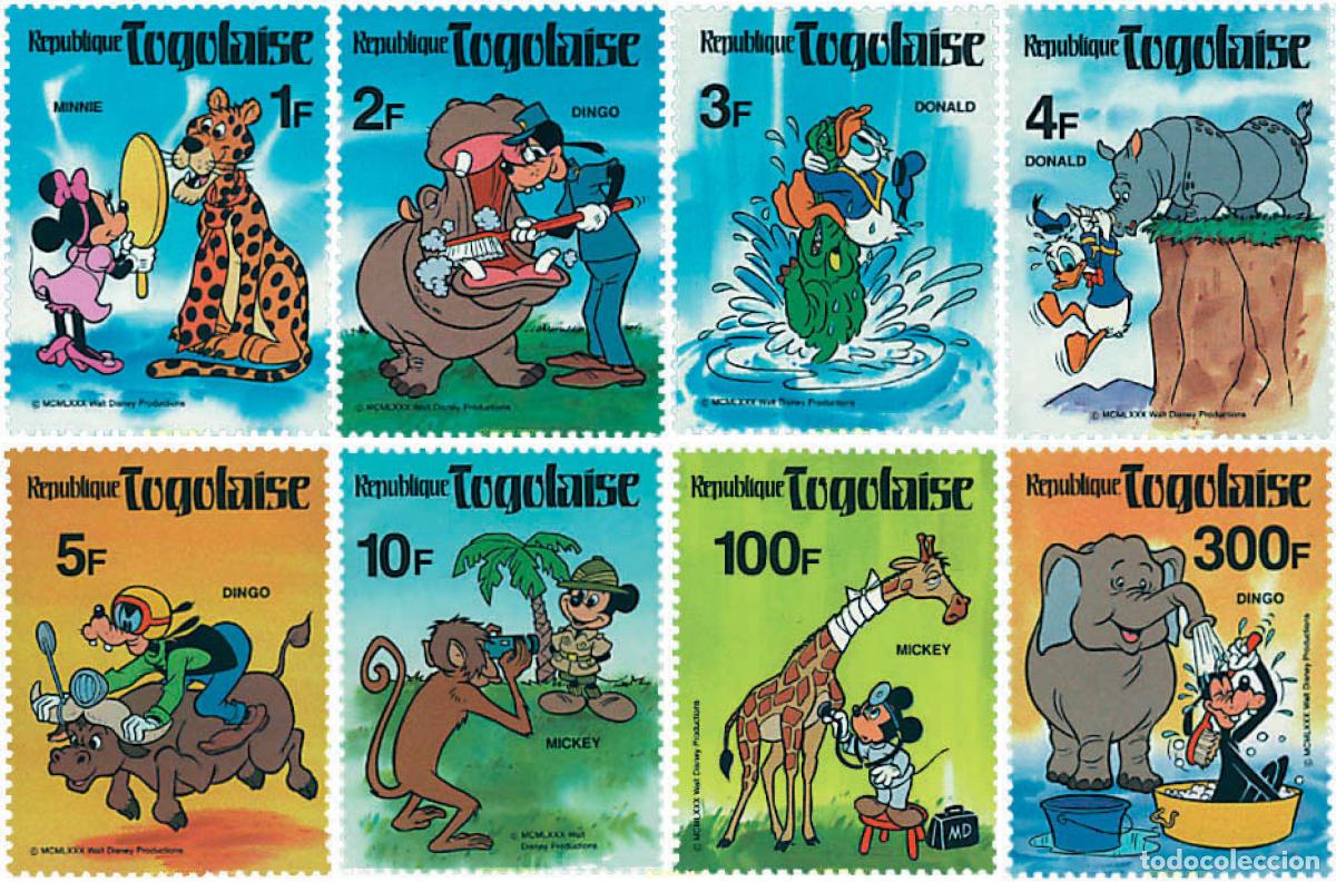 Briefmarken: 48340 MNH TOGO 1980 PERSONAJES DE DISNEY