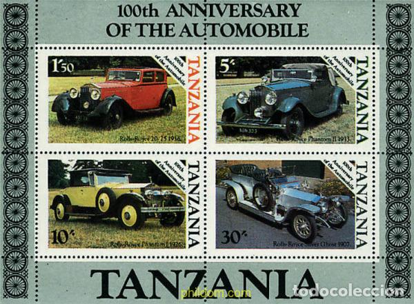 Stamps: 49842 MNH TANZANIA 1986 CENTENARIO DEL AUTOMOVIL