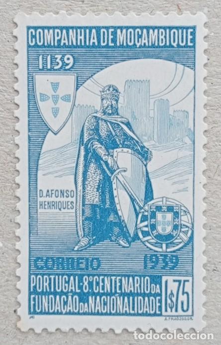 Sellos: 1940. COMPA&Ntilde;&Iacute;A DE MOZAMBIQUE. 197. 800 a&ntilde;os Estado portugu&eacute;s. Rey Alfonso I. Serie completa. Nuevo.