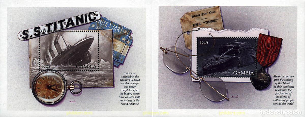 Sellos: 649786 MNH GAMBIA 1998 EN RECUERDO DEL NAUFRAGIO DEL TITANIC