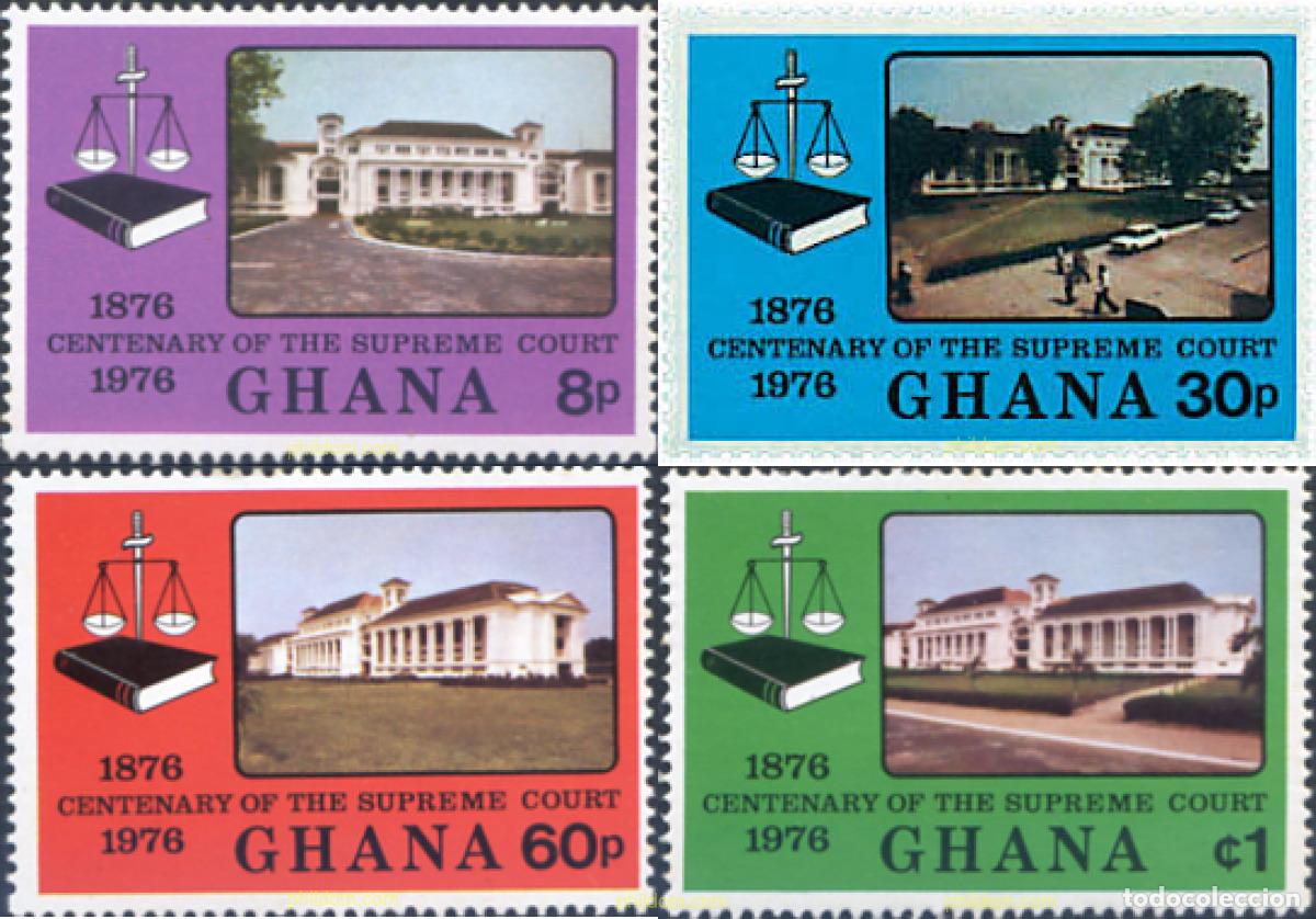 Sellos: 87151 MNH GHANA 1976 CENTENARIO DE LA CORTE SUPREMA