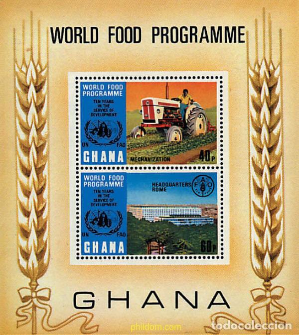 Sellos: 41500 MNH GHANA 1973 10 ANIVERSARIO DE LA ORGANIZACION PARA LA ALIMENTACION Y LA AGRICULTURA