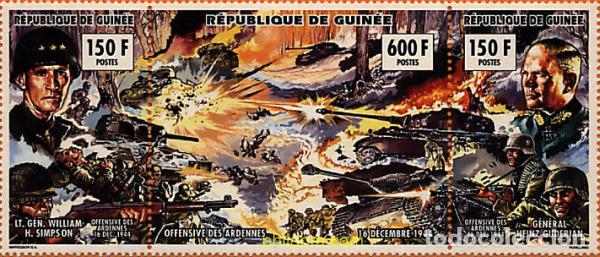 Sellos: 323714 MNH GUINEA 1994 GRANDES BATALLAS DE LA HISTORIA