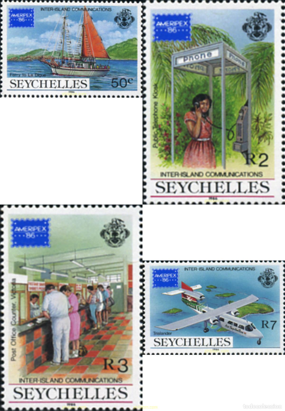 Sellos: 43437 MNH SEYCHELLES 1986 AMERIPEX 86. EXPOSICION FILATELICA INTERNACIONAL