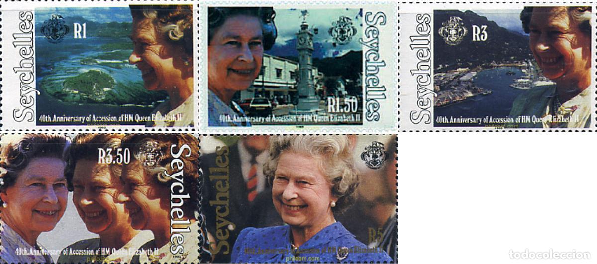 Sellos: 45261 MNH SEYCHELLES 1992 40 ANIVERSARIO DE LA CORONACION DE ISABEL II
