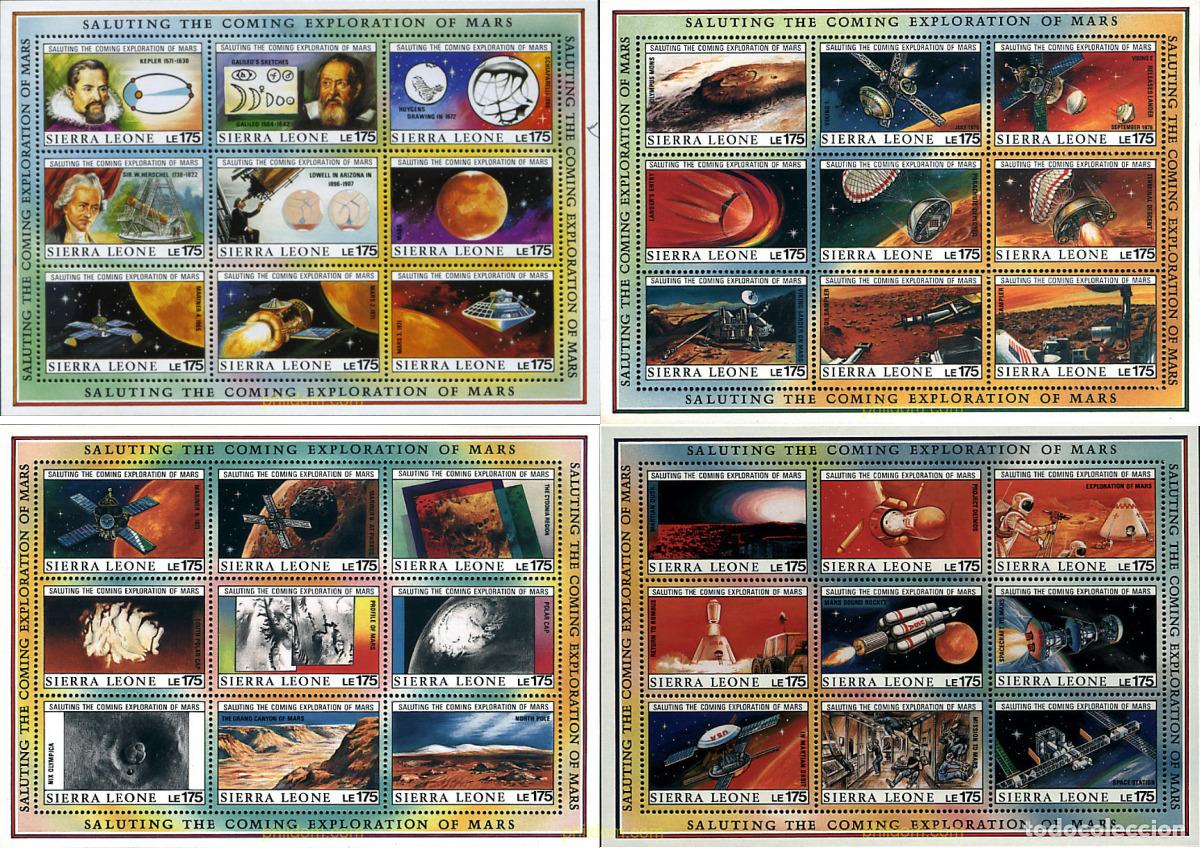 Sellos: 240851 MNH SIERRA LEONA 1990 CONQUISTA DEL ESPACIO