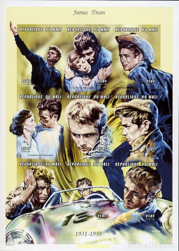 Sellos: 12886 MNH MALI 1998 HOMENAJE AL ACTOR JAMES DEAN