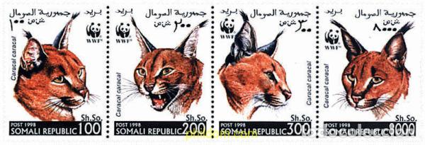 Sellos: 5278 MNH SOMALIA. Rep&uacute;blica 1998 CARACAL