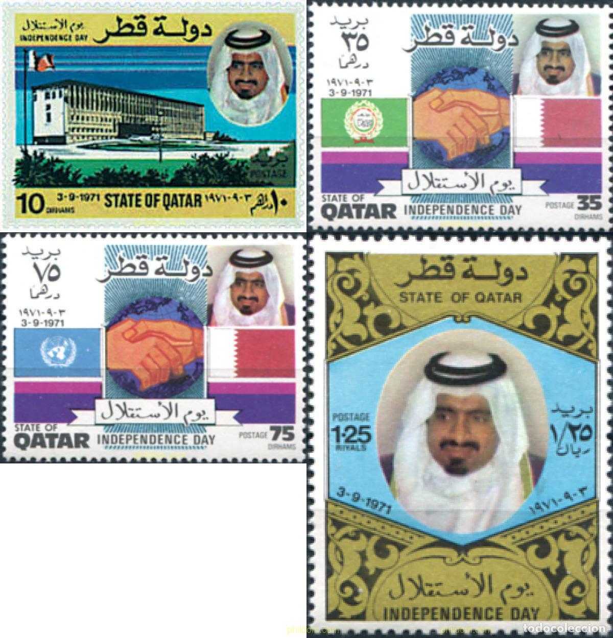 Sellos: 42231 MNH QATAR 1972 DIA DE LA INDEPENDENCIA