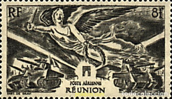 Sellos: 346508 HINGED REUNION 1946 ANIVERSARIO DE LA VICTORIA