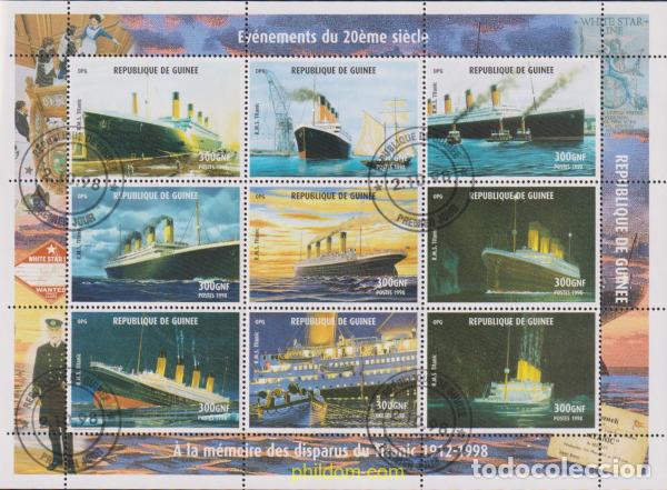 Sellos: 628726 USED GUINEA 1998 ACONTECIMIENTOS DEL SIGLO XX. A LA MEMORIA DE LOS DESAPARECIDOS DEL TITANIC
