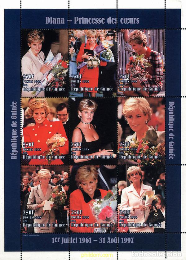 Sellos: 255882 MNH GUINEA 1998 HOMENAJE A DIANA DE GALES