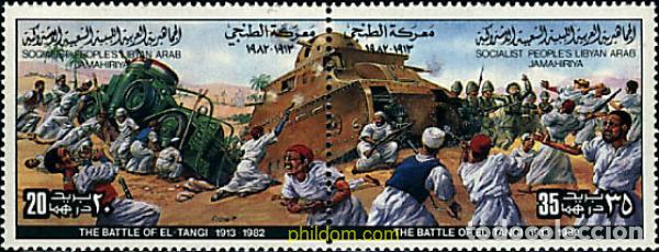 Sellos: 6788 MNH LIBIA 1982 BATALLA DE EL-TANGI