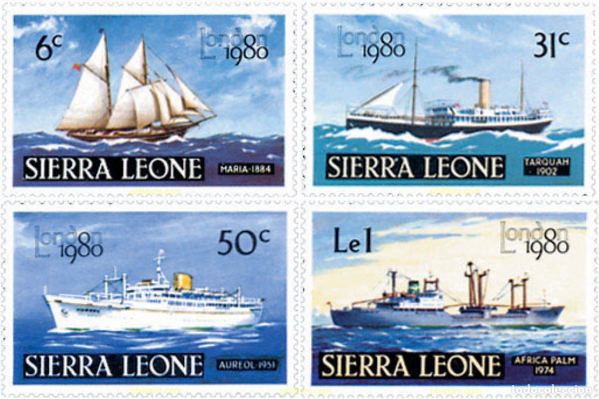 Sellos: 46374 MNH SIERRA LEONA 1980 LONDON 80. EXPOSICION FILATELICA INTERNACIONAL