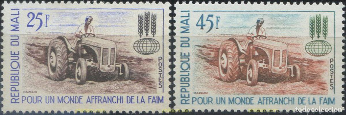 Sellos: 43925 MNH MALI 1963 CAMPA&Ntilde;A MUNDIAL CONTRA EL HAMBRE
