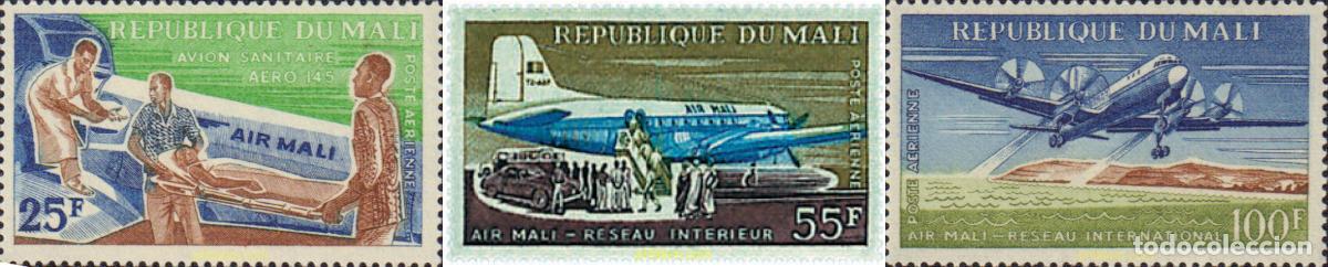Sellos: 46309 MNH MALI 1963 CAMPA&Ntilde;A AEREA, AIR MALI