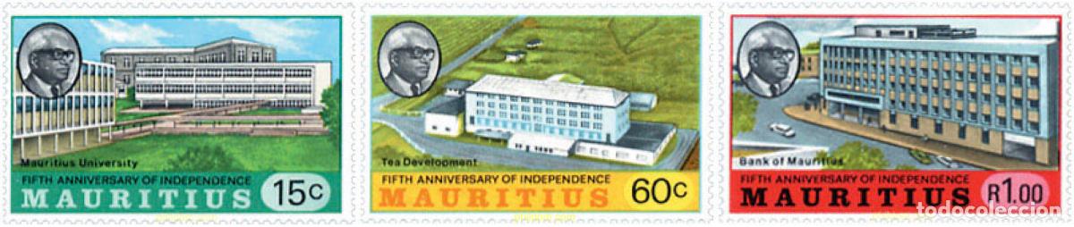 Sellos: 44093 MNH MAURICIO 1973 5 ANIVERSARIO DE LA INDEPENDENCIA