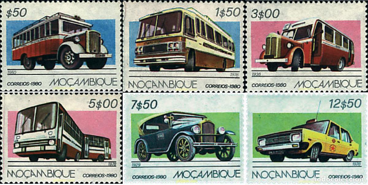 Sellos: 44662 MNH MOZAMBIQUE 1980 TRANSPORTES PUBLICOS EN MOZAMBIQUE