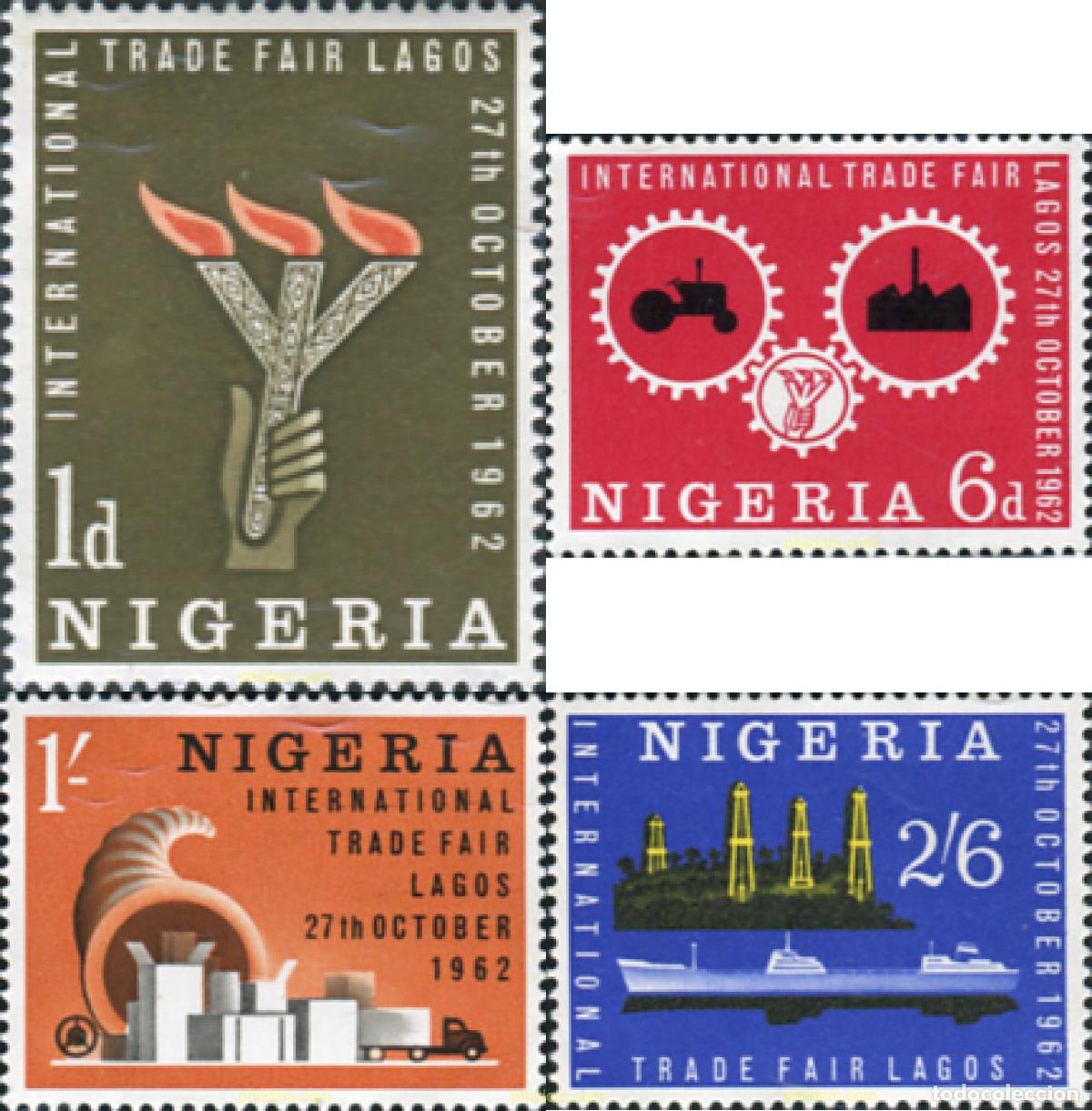 Sellos: 45159 MNH NIGERIA 1962 FERIA INTERNACIONAL EN LAGOS