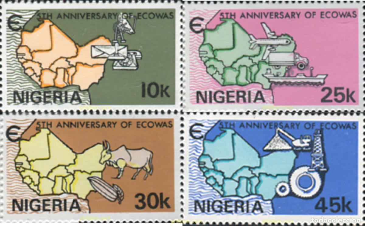 Sellos: 45172 MNH NIGERIA 1980 5 ANIVERSARIO DEL ECOWAS