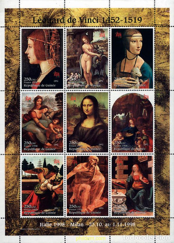 Sellos: 7126 MNH GUINEA 1998 ITALIA 98. EXPOSICION FILATELICA INTERNACIONAL