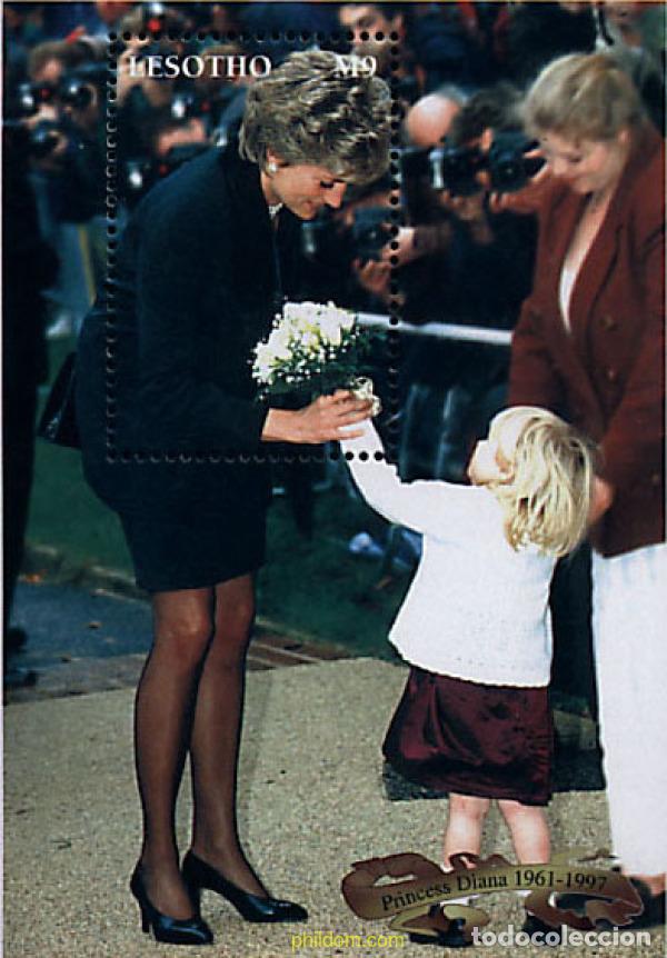 Sellos: 94334 MNH LESOTHO 1998 HOMENAJE A LA PRINCESA DIANA DE GALES