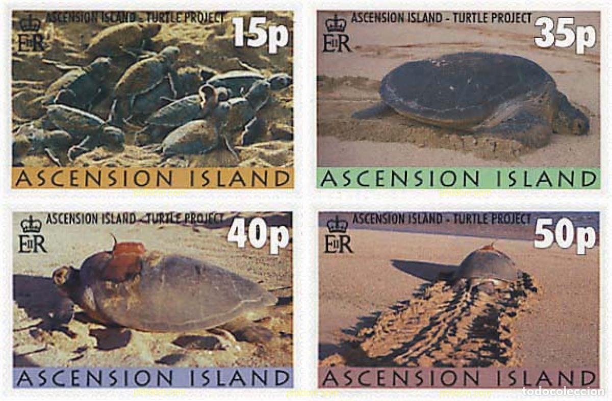 Sellos: 63748 MNH ASCENSION 2000 PROYECTO TORTUGA