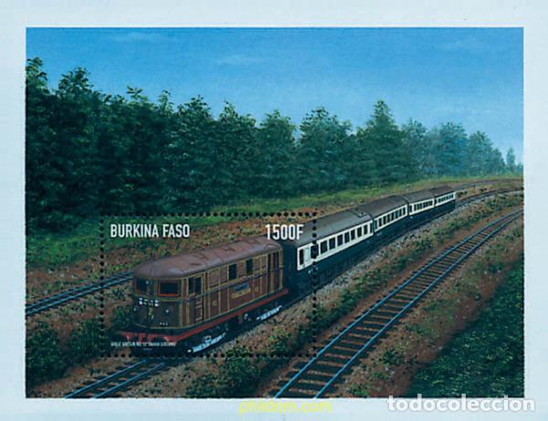 Sellos: 368499 MNH BURKINA FASO 1998 LOCOMOTORAS