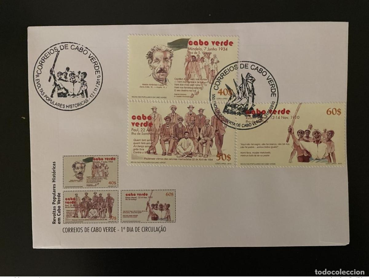 Sellos: Cabo Verde 2010 Mi. 977 - 979 FDC Volksaufst&auml;nde Revueltas
