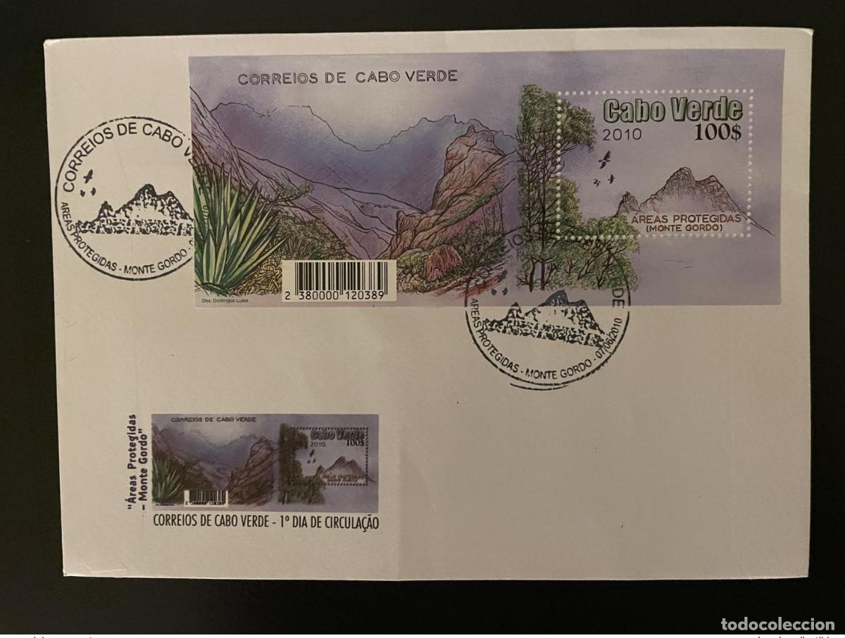Sellos: Cabo Verde 2010 Mi. Bl. 42 FDC &Aacute;reas protegidas Monte Gordo Birds V&ouml;gel
