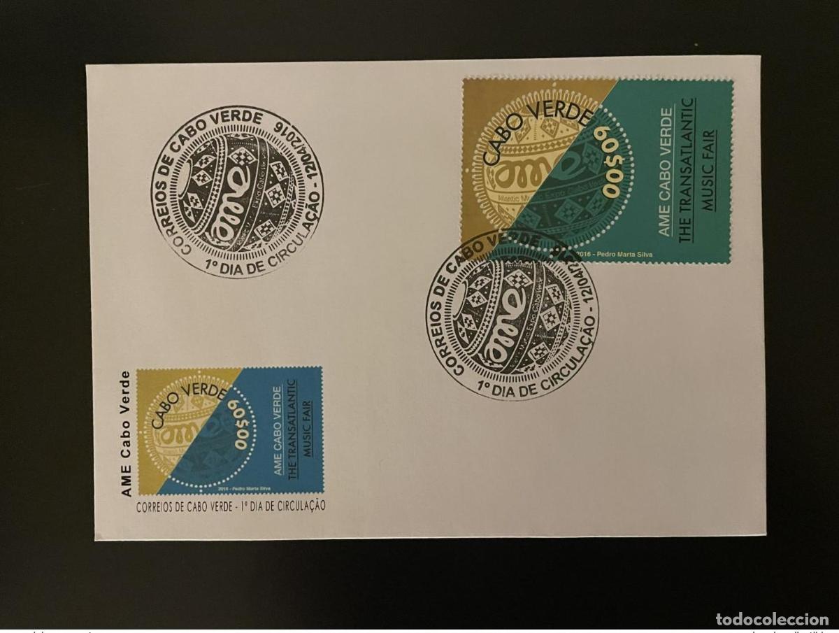 Briefmarken: Cabo Verde 2016 10-40 de mayo FDC AME Feria Transatl&aacute;ntica M&uacute;sica