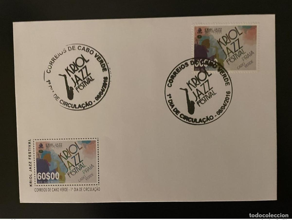 Briefmarken: Cabo Verde 2016 Mi. 1039 FDC Kriol Jazz Festival M&uacute;sica