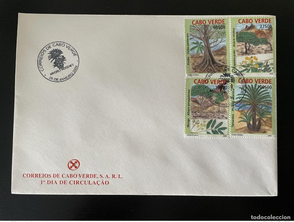 Francobolli: Cabo Verde 2004 Mi. 845 - 848 FDC Arvores B&auml;ume Trees