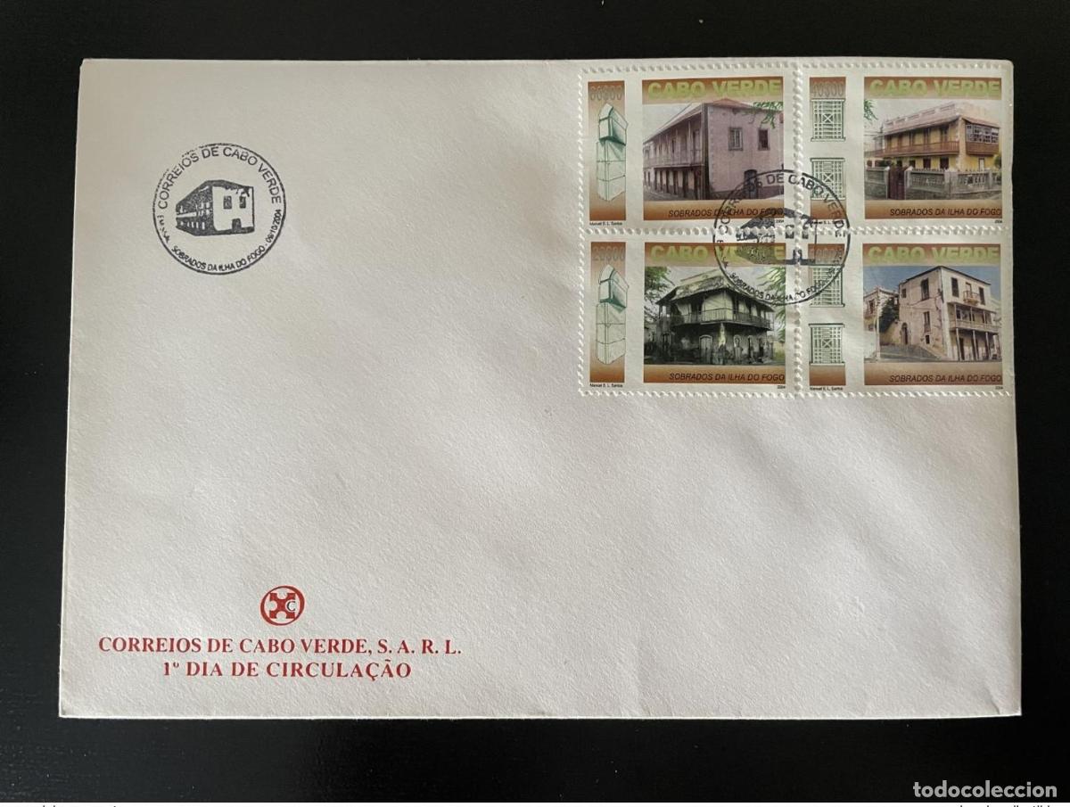 Sellos: Cabo Verde 2004 Mi. 859 - 862 FDC Sobrados Casas