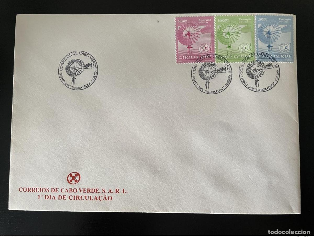 Sellos: Cabo Verde 2004 Mi. 849 - 851 FDC Energia E&oacute;lica Windrad Turbina Energ&iacute;a