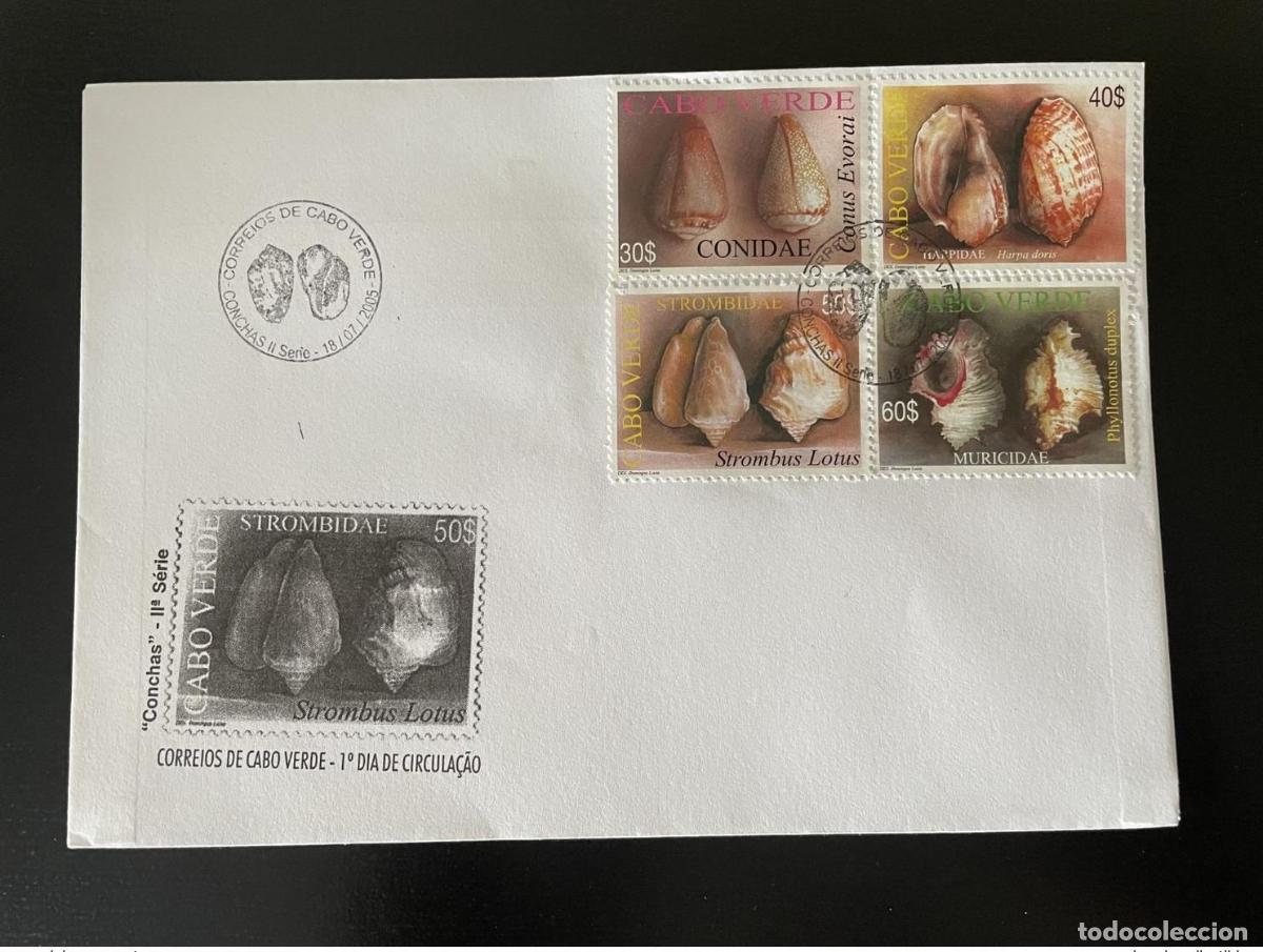 Sellos: Cabo Verde 2005 Mi. 872 - 875 FDC Conchas Shells Muscheln
