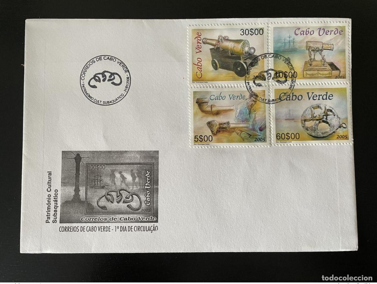 Sellos: Cabo Verde 2006 Mi. 881 - 884 FDC Patrimonio Cultural Subaquatico Mar
