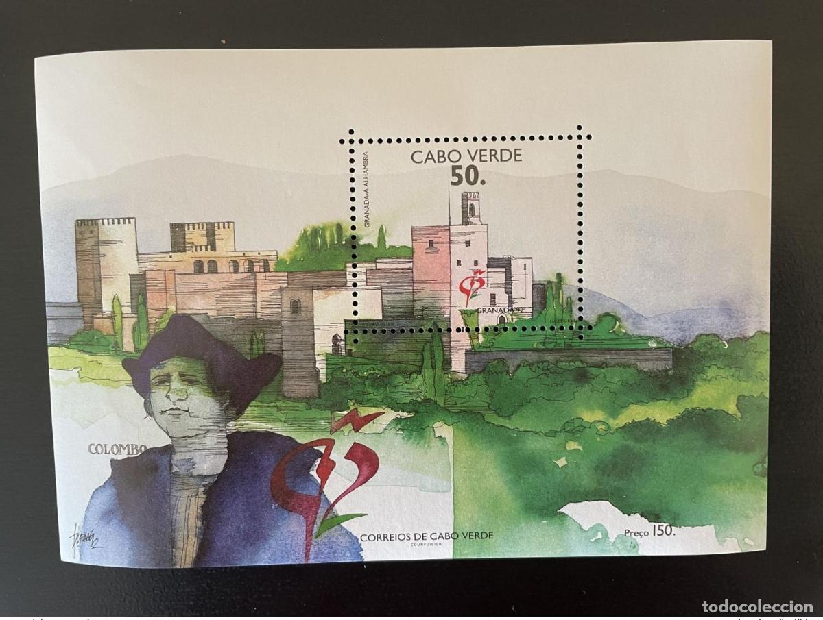 Sellos: Cabo Verde 1992 Mi. Bl.21 Cristovao Colombo Crist&oacute;bal Col&oacute;n