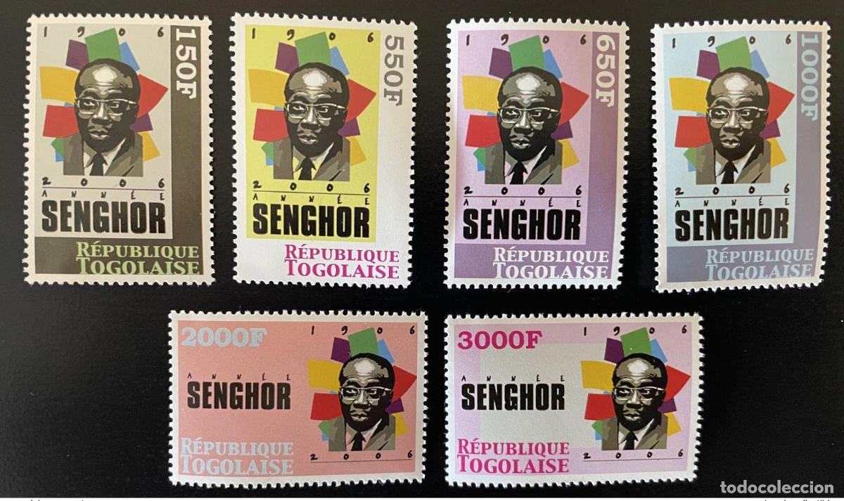 Sellos: Togo 2006 Mi. 3298 - 3303 Leopold Sedar Senghor Presidente 1906 Senegal RARO