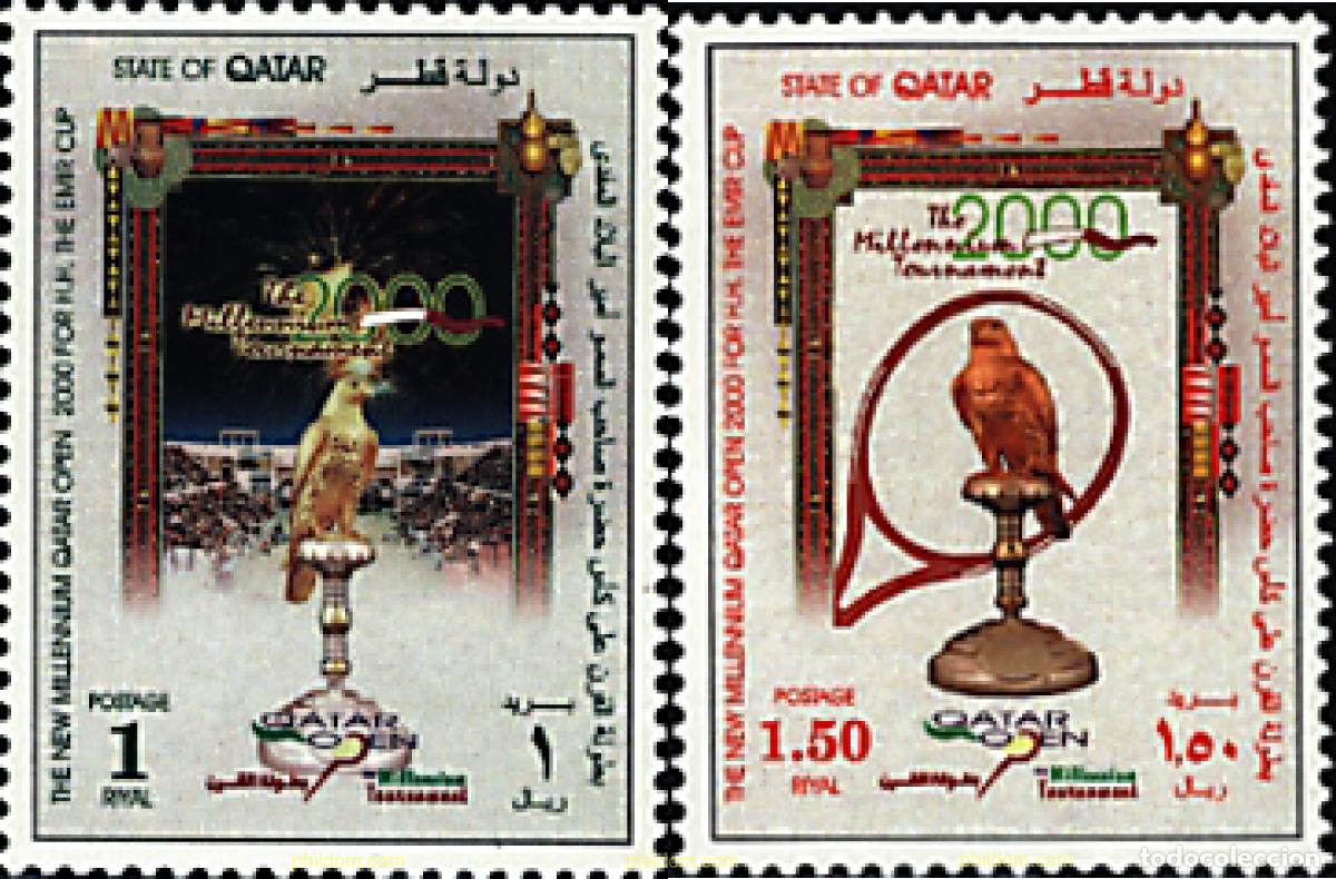 Sellos: 60779 MNH QATAR 2000 QATAR OPEN 2000. TORNEO DE TENIS DEL NUEVO MILENIO