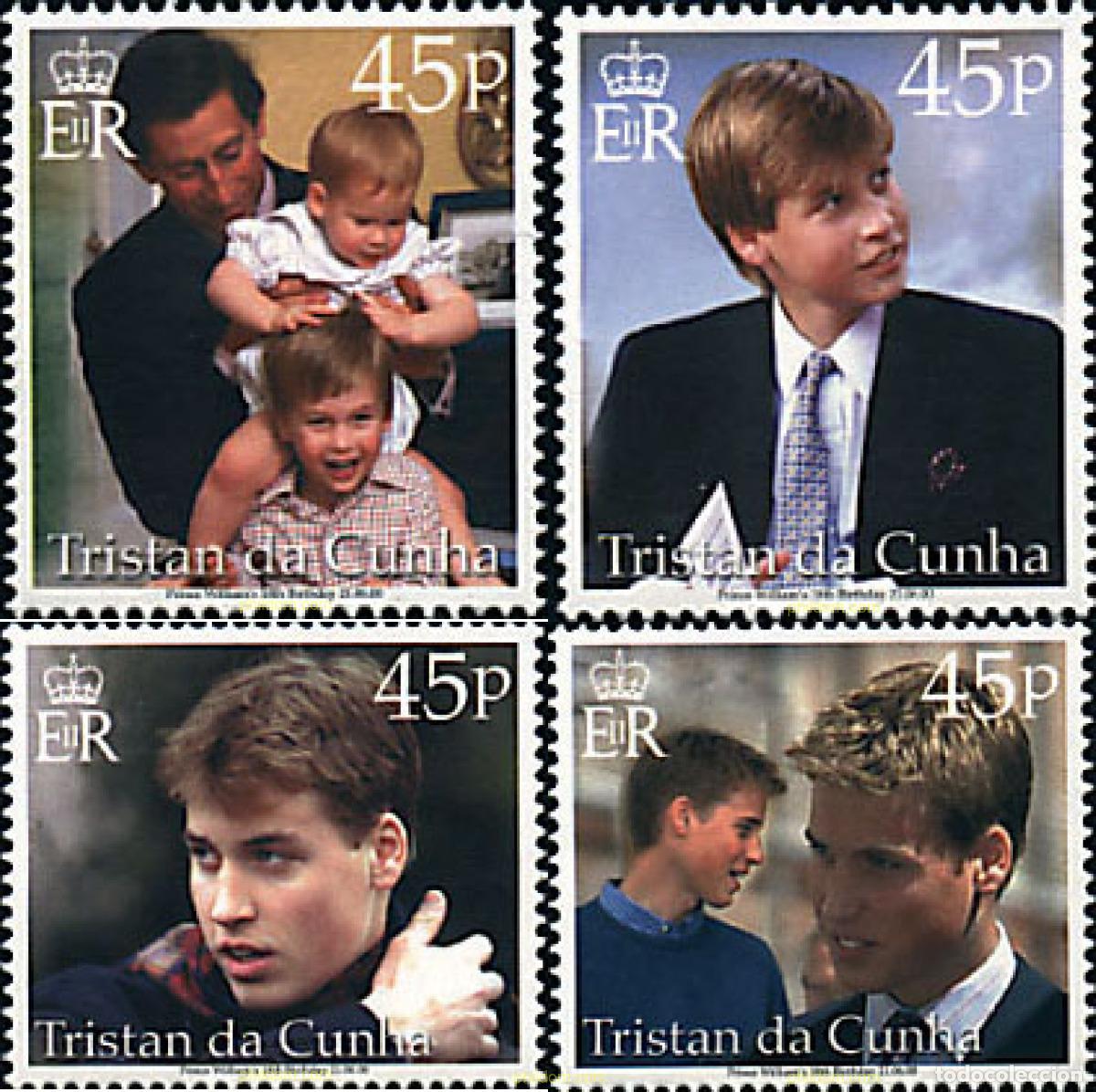 Sellos: 71407 MNH TRISTAN DA CUNHA 2000 18 ANIVERSARIO DEL PRINCIPE GUILLERMO