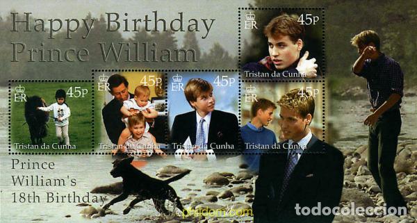 Sellos: 50874 MNH TRISTAN DA CUNHA 2000 18 ANIVERSARIO DEL PRINCIPE GUILLERMO