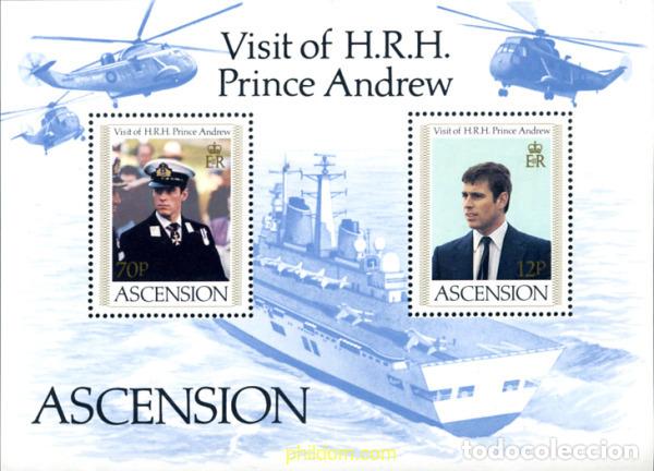 Sellos: 60674 MNH ASCENSION 1984 VISITA DEL PRINCIPE ANDRES