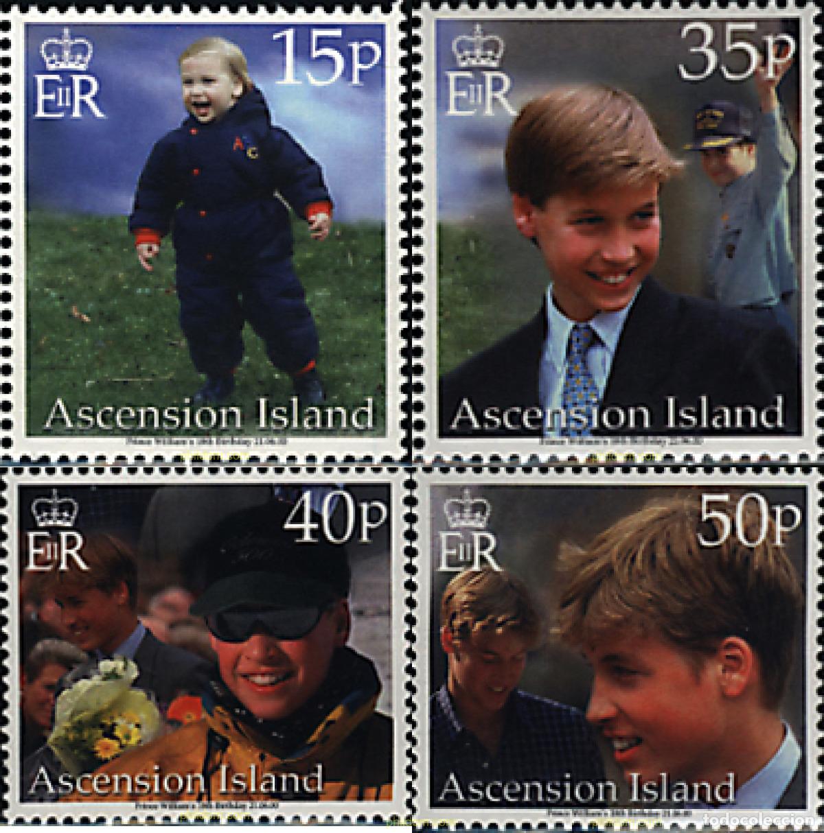 Sellos: 79829 MNH ASCENSION 2000 18 ANIVERSARIO DEL PRINCIPE GUILLERMO