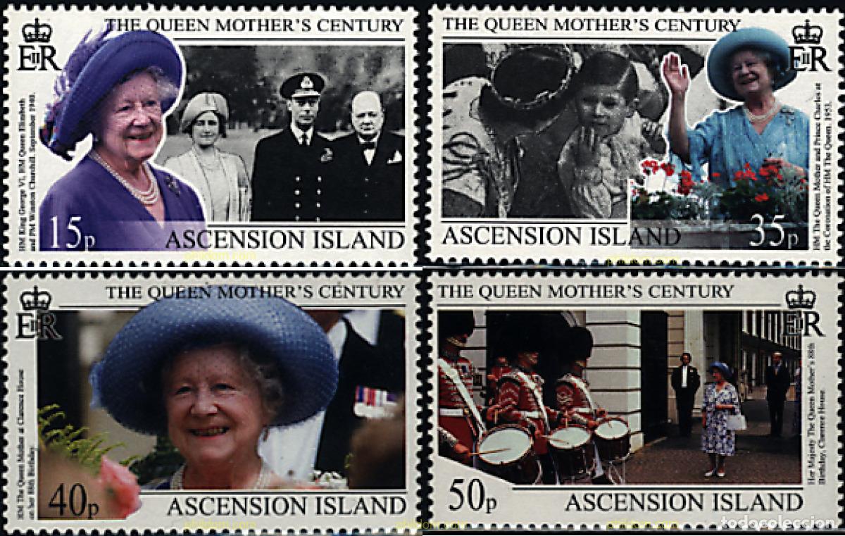 Sellos: 98435 MNH ASCENSION 1999 HOMENAJE A LA S.A.R. REINA MADRE